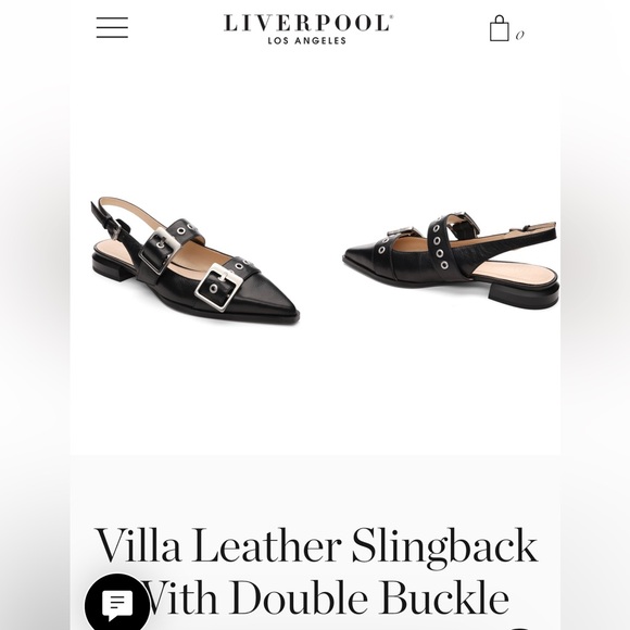 Nearly-new Liverpool Los Angeles Villa double buckle flat, 8, black - Picture 2 of 10